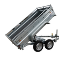 LIDER - Remorque benne hydraulique double essieu 253 × 134 × 50 cm - PTAC 1 000 kg