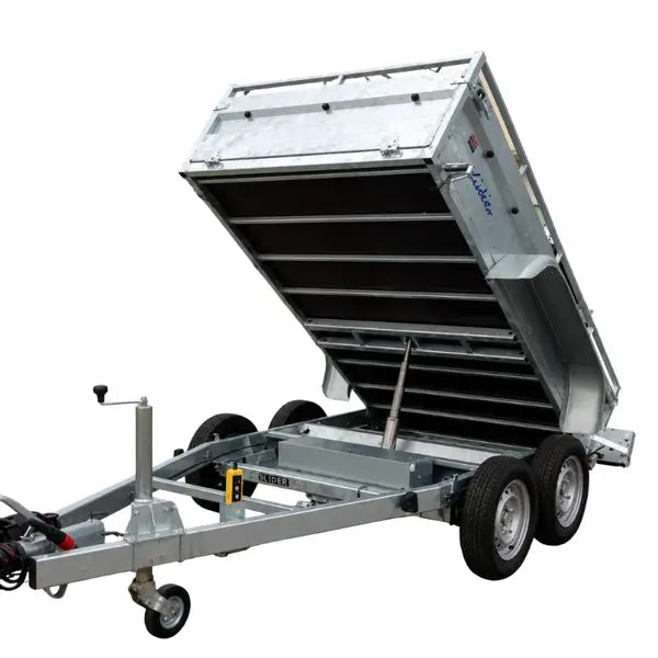 LIDER – Remorque benne hydraulique double essieu 253 × 134 × 50 cm – PTAC 1 500 kg - Vue 2