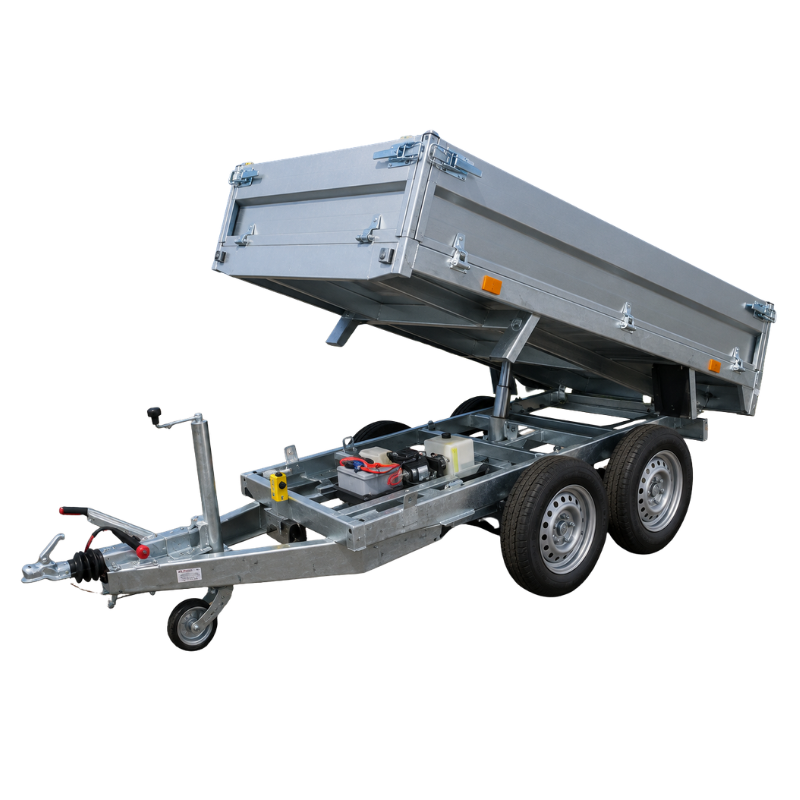 LIDER 39600 PE – Remorque benne hydraulique électrique – PTAC 1 600 kg
